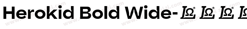 Herokid Bold Wide字体转换